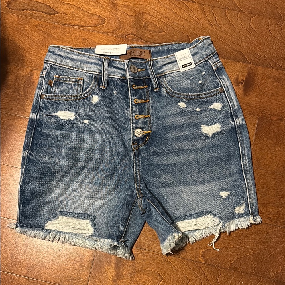 Denim Distressed Women's Shorts